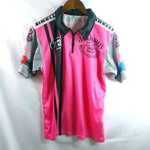 Misfit Racing S Jack Daniels Pink Black Sport Top
